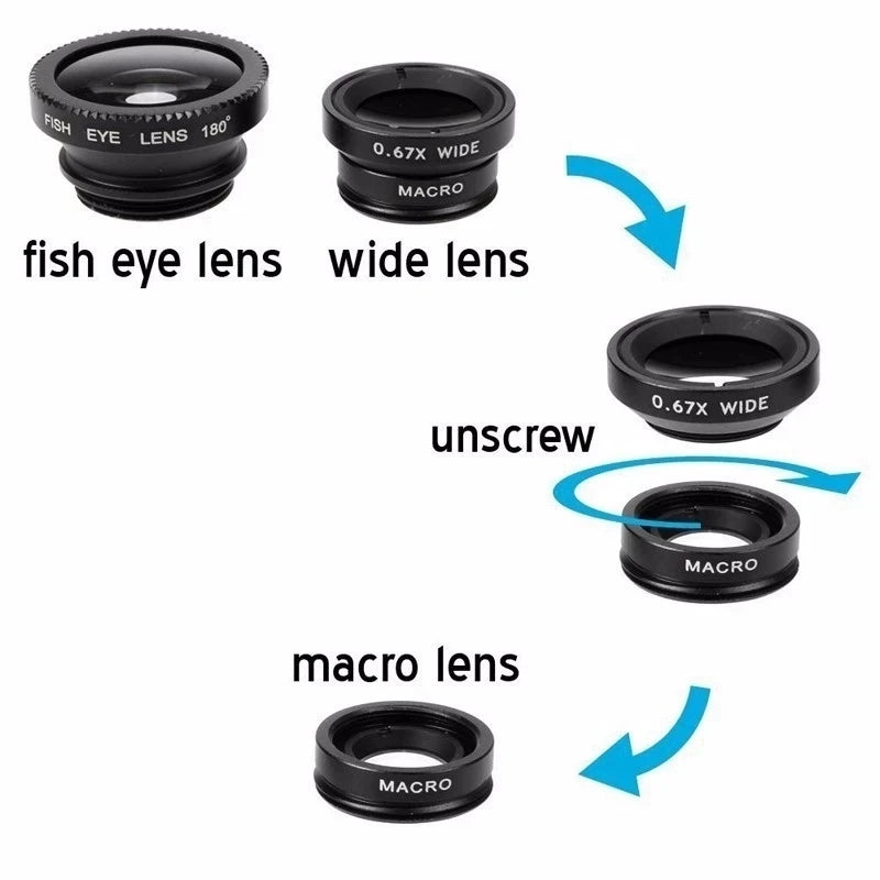 FisheyeFX 3-in-1 Lens Kit